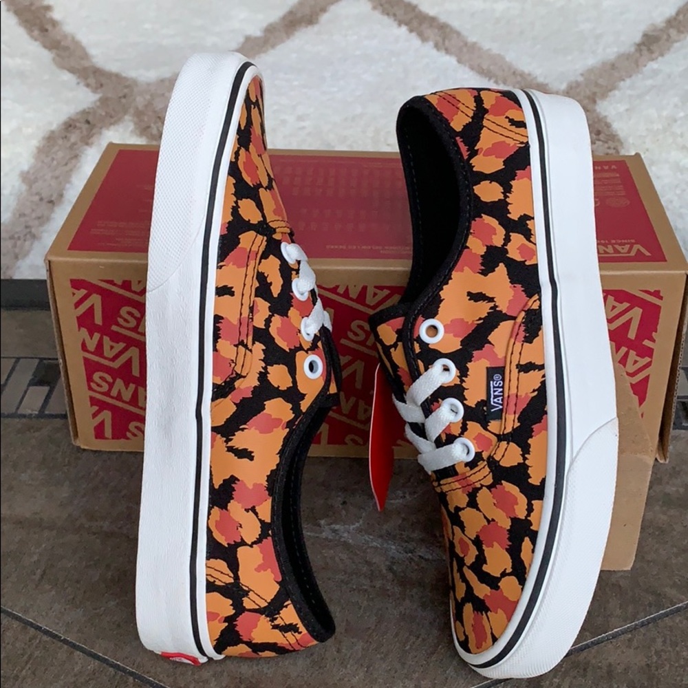VANS AUTHENTIC LEOPARD BLACK/INCA GOLD Men’s - Picture 6 of 16